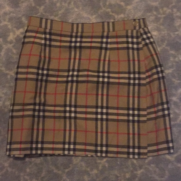 burberry wrap skirt